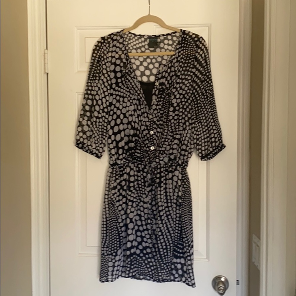 Gabby Skye pok-a-dot dress